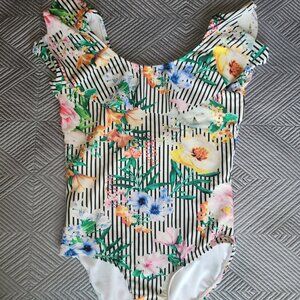 Girls One-Piece Swimsuit Bundle (4) | Size 12–14 | Summer Ready